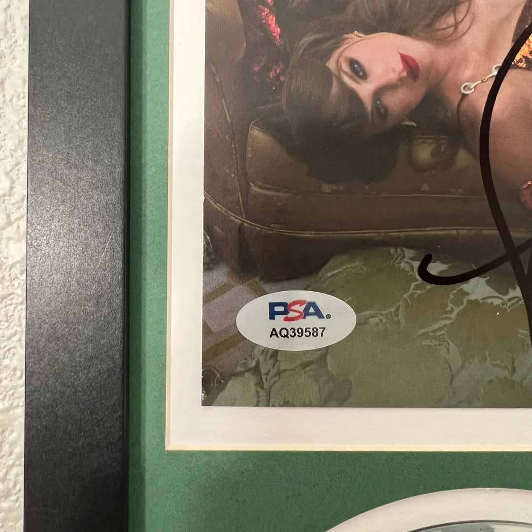 Taylor Swift Signed CD Cover Framed PSA/DNA Autographed The Life of a Showgirl