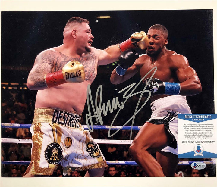 Andy Ruiz Jr autograph signed 11x14 Photo vs Anthony Joshua #7 ~ Beckett BAS COA