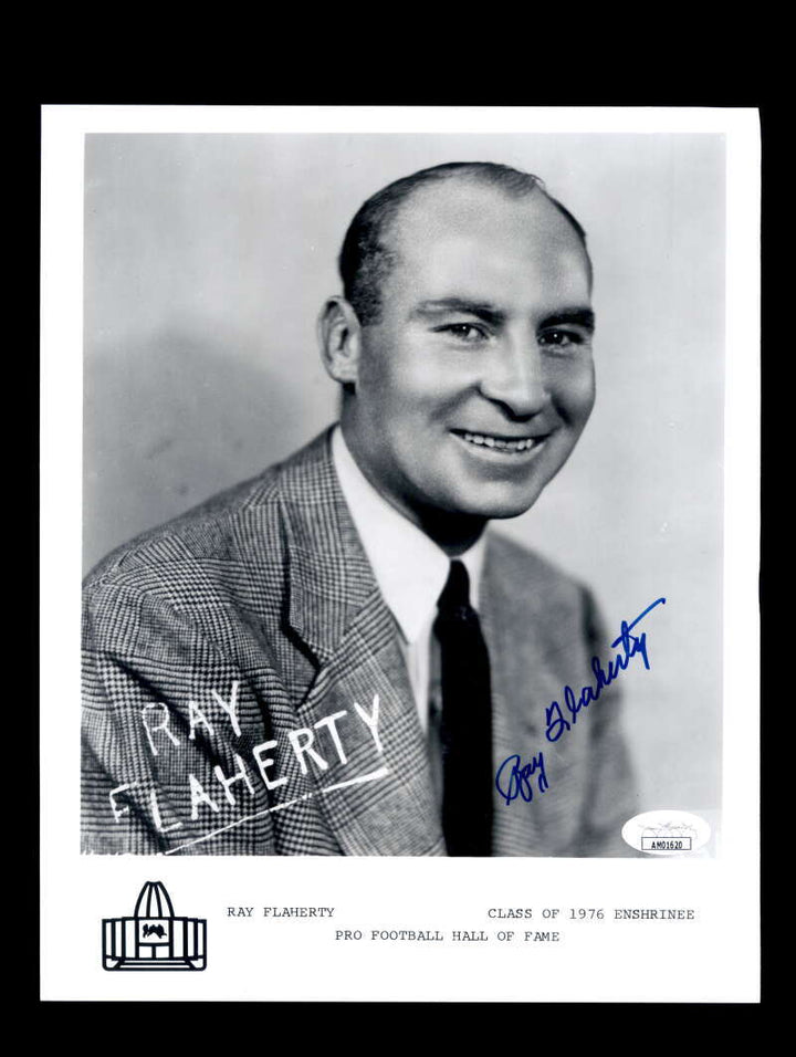 Ray Flaherty JSA Coa Signed 8x10 Autograph Photo HOF 1976