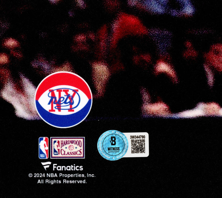 Julius "Dr. J" Erving Signed 16x20 Photo New Jersey Nets Beckett BAS Witness