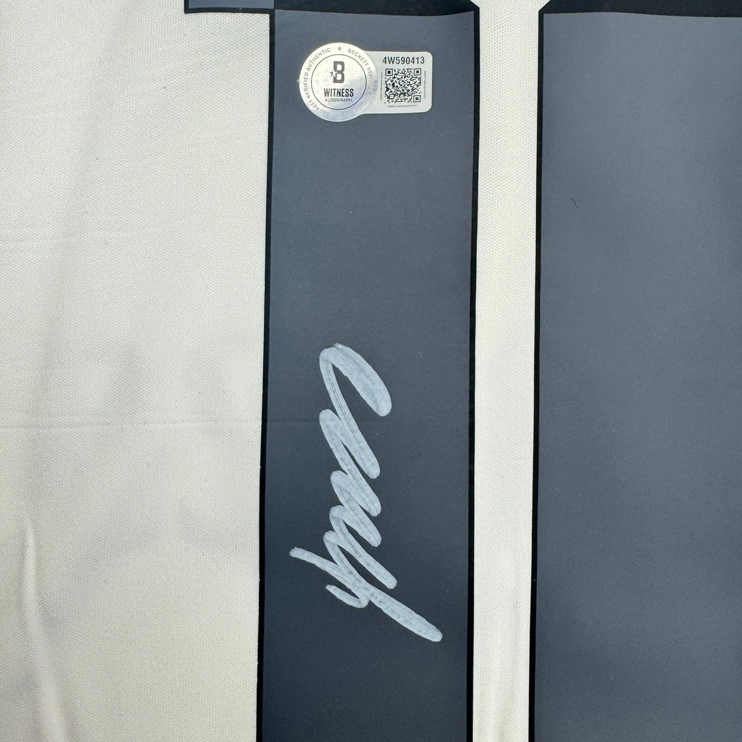 Autographed/Signed James Rodriguez Real Madrid White Soccer Jersey BAS COA