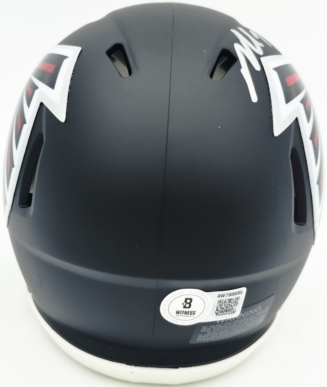 Michael Vick Signed Atlanta Falcons Black Speed Mini Helmet Beckett BAS Witness
