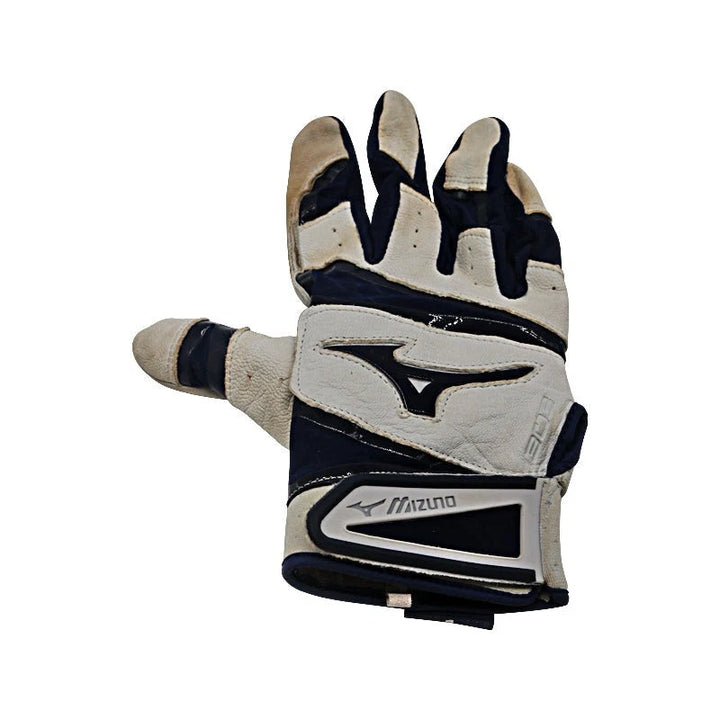 Tyler Hardman Somerset Patriots Autographed White/Navy Mizuno Right Batting Glove w/ "G/U 4/6/23 HR" Inscription (Hardman LOA / CX Auth)