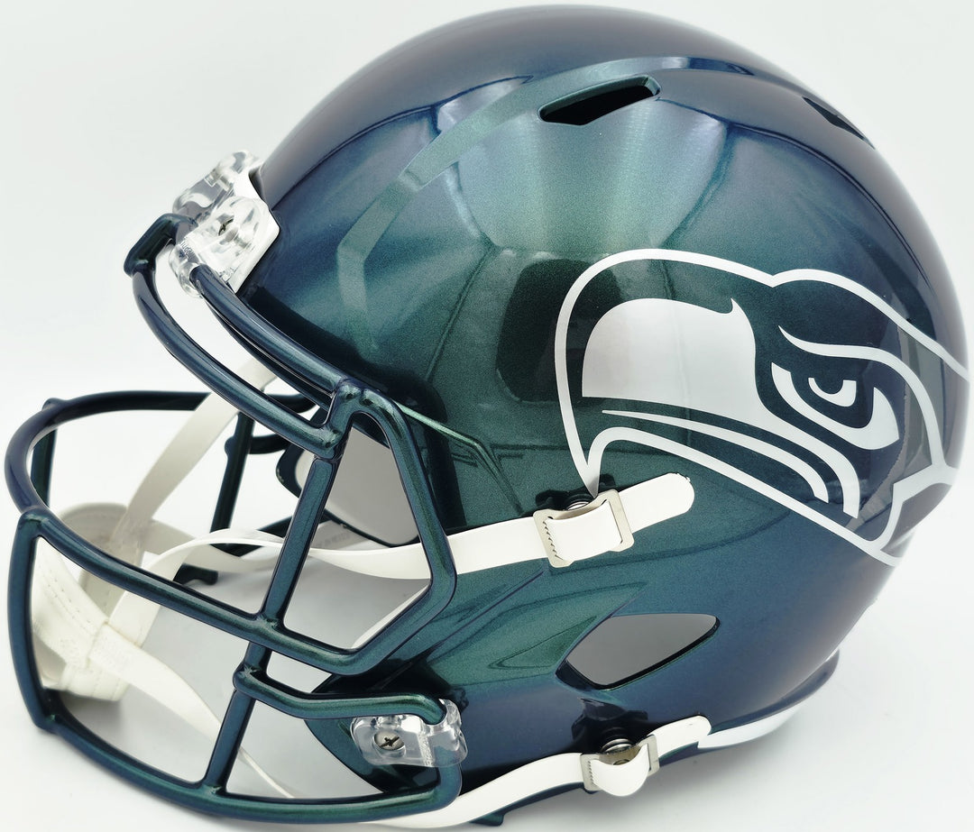 Earl Thomas III Signed Seahawks Rivalries Full Sz Rep Speed Helmet Beckett Wit