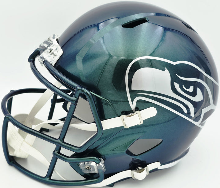 Earl Thomas III Signed Seahawks Rivalries Full Sz Rep Speed Helmet Beckett Wit