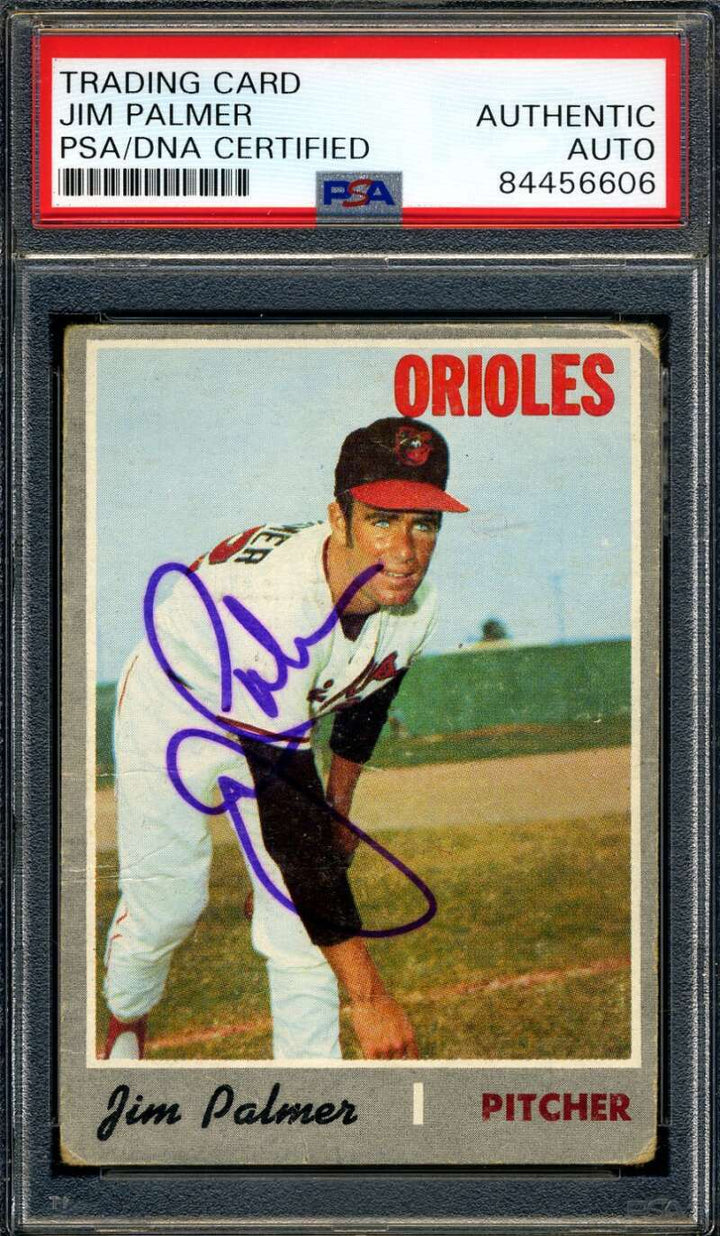 Jim Palmer PSA DNA Signed 1970 Topps Autograph
