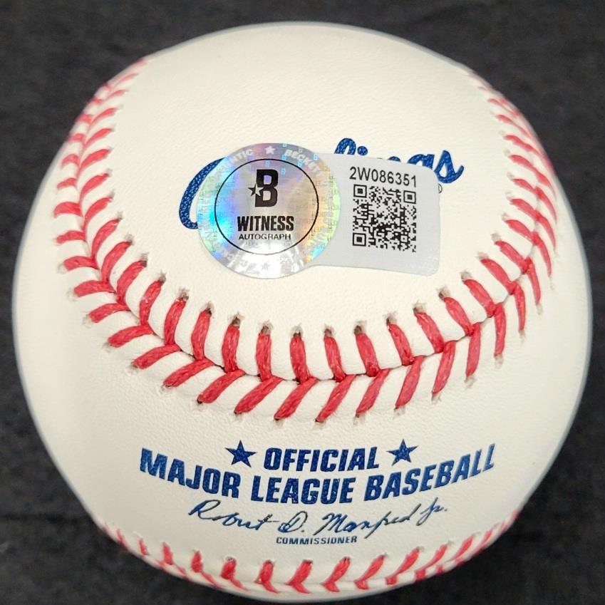 Ben Joyce signed "Volunteer Fireman" MLB Baseball Angels autograph ~ BAS Beckett