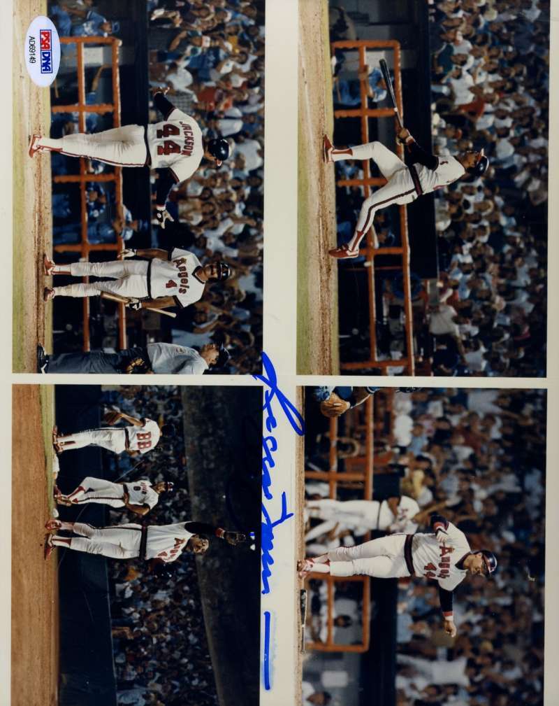 Reggie Jackson 400 Hr Psa Dna Coa Autograph 8x10 Photo Hand Signed Authentic
