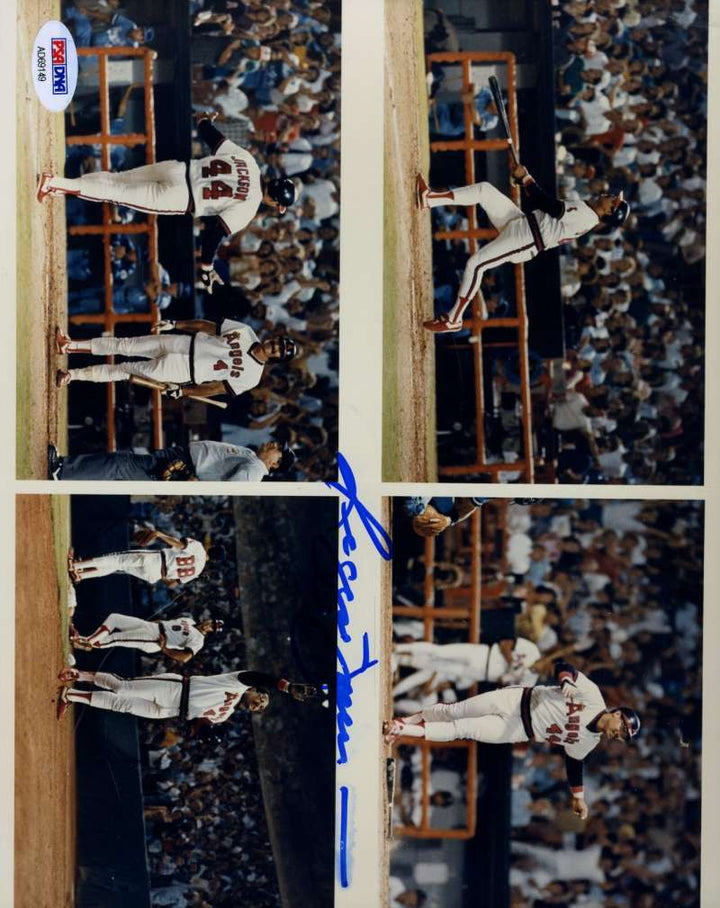 Reggie Jackson 400 Hr Psa Dna Coa Autograph 8x10 Photo Hand Signed Authentic