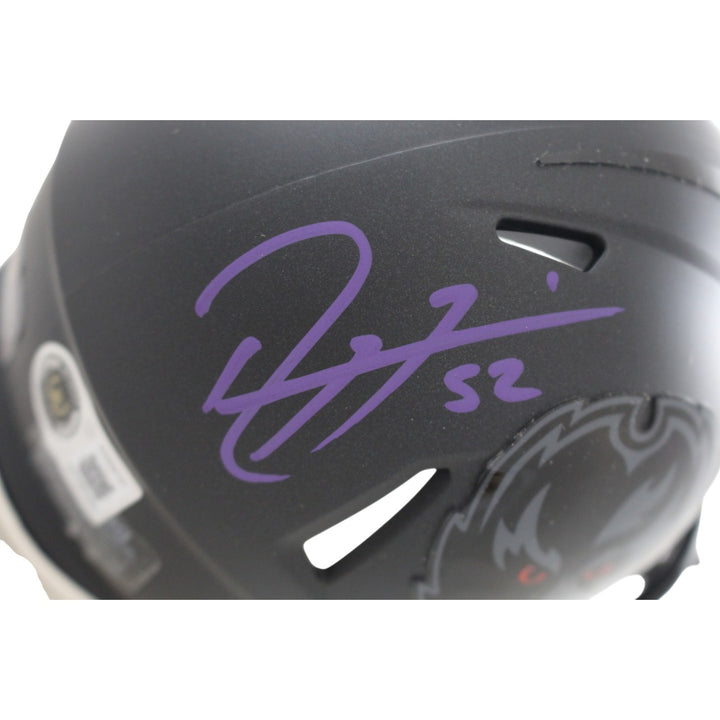 Ray Lewis Signed Baltimore Ravens 2026 ALT #2 Mini Helmet Beckett WIT 57799