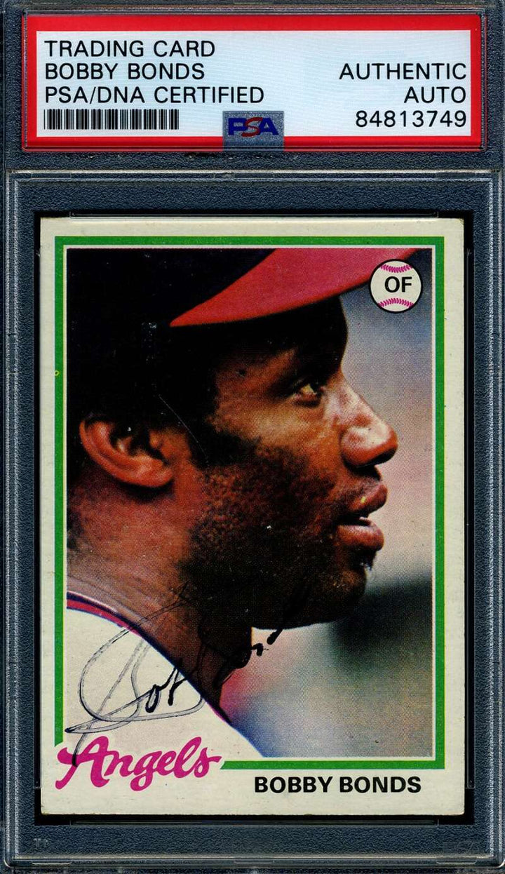 Bobby Bonds PSA DNA Coa Signed 1978 Topps Autograph