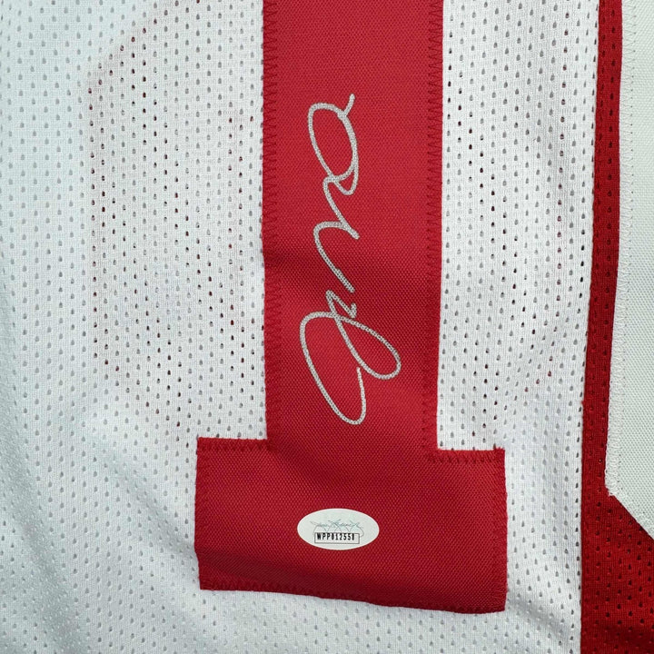 Autographed/Signed Joe Montana San Francisco Split Football Jersey JSA COA