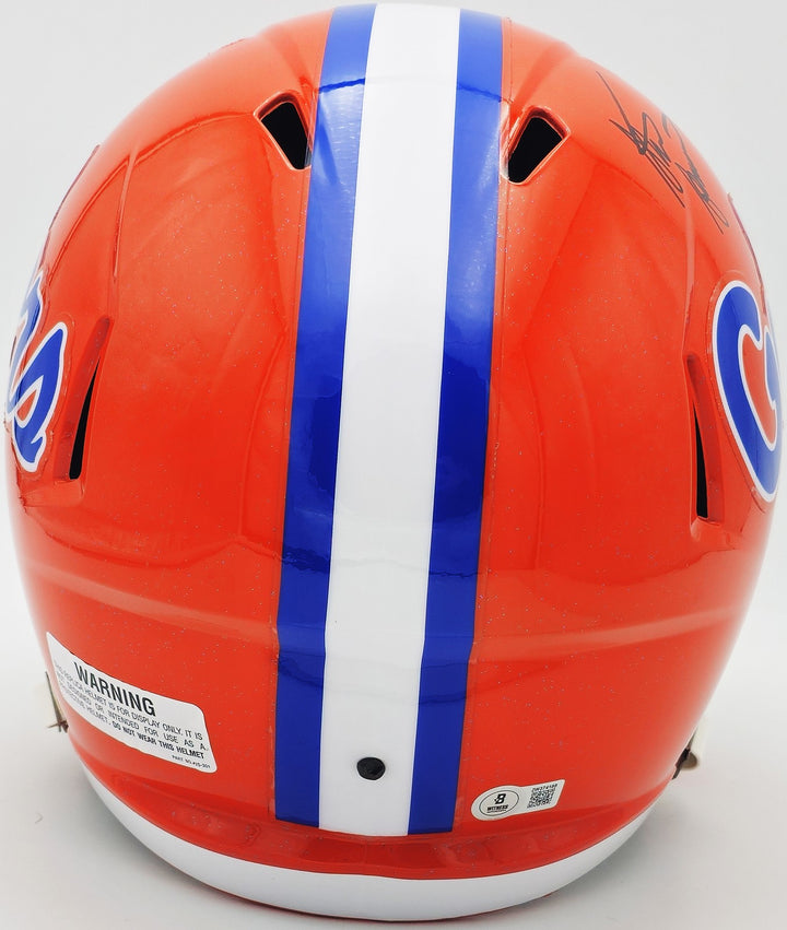 Steve Spurrier Auto Florida Gators Orange Full Size Speed Replica Helmet Beckett