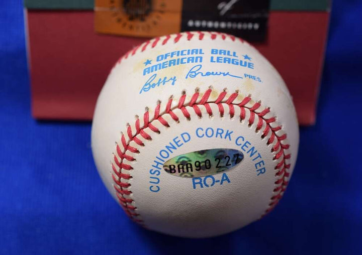 Paul Molitor Upper Deck Coa Autographed American League OAL Signed Baseball