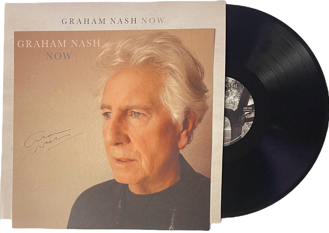 Graham Nash signed 2023 NOW 11x11 Art Card/Album Cover/LP/Vinyl Record - COA