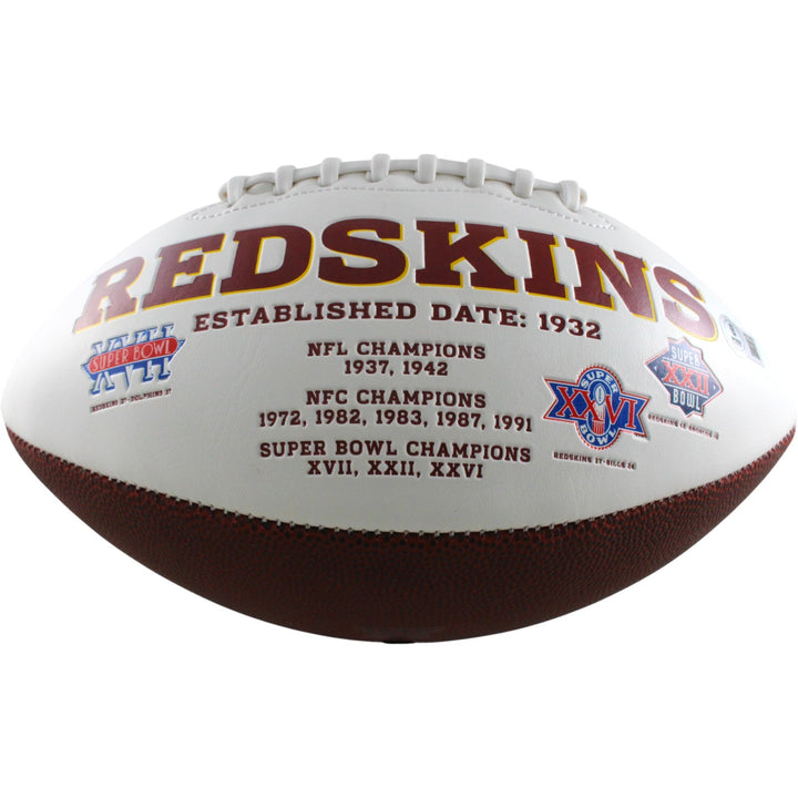 Russ Grimm Autographed Washington Redskins Logo Football HOF Beckett 54297