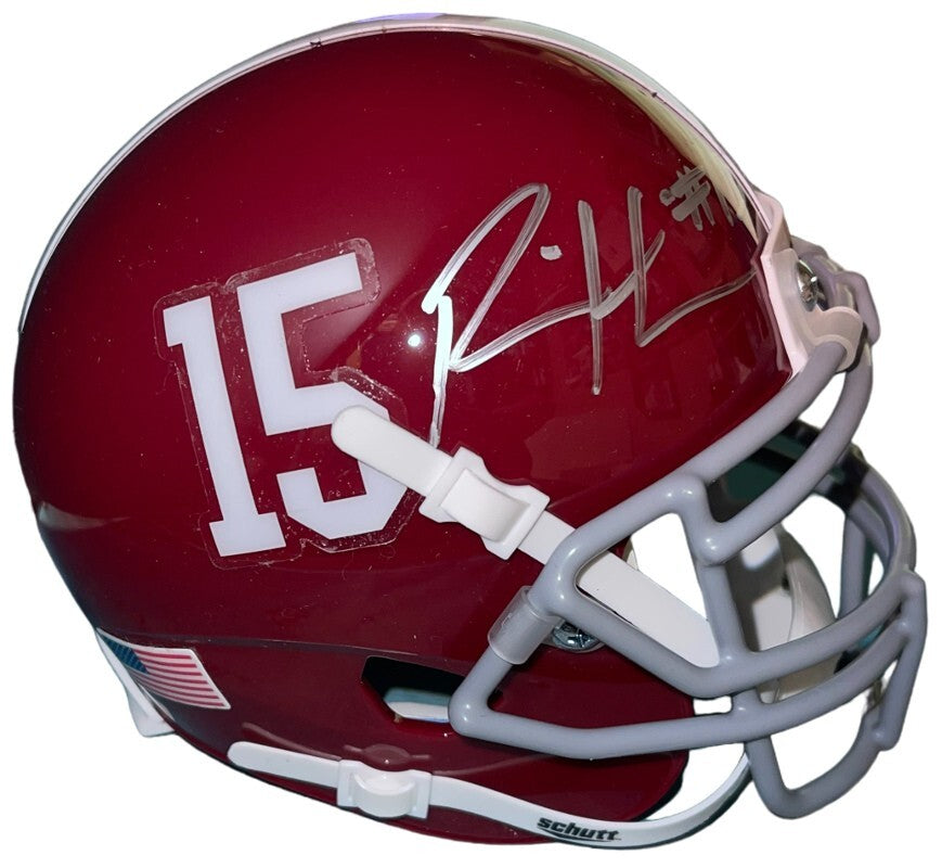 Ronnie Harrison signed Alabama Crimson Tide Schutt #15 Authentic Mini Helmet-COA
