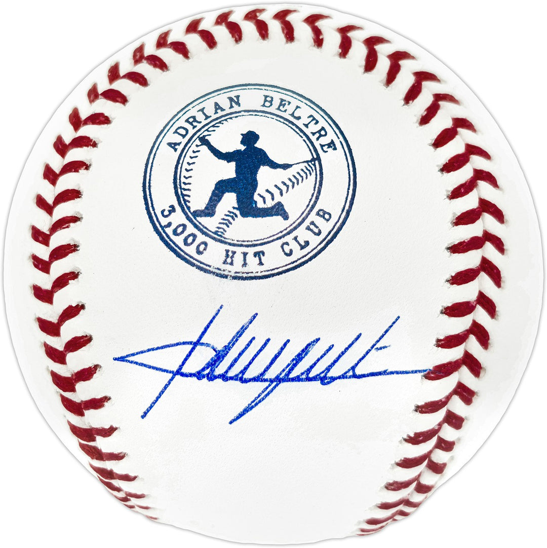 Adrian Beltre Signed 3000th Hit Logo MLB Baseball Texas Rangers Beckett Wit