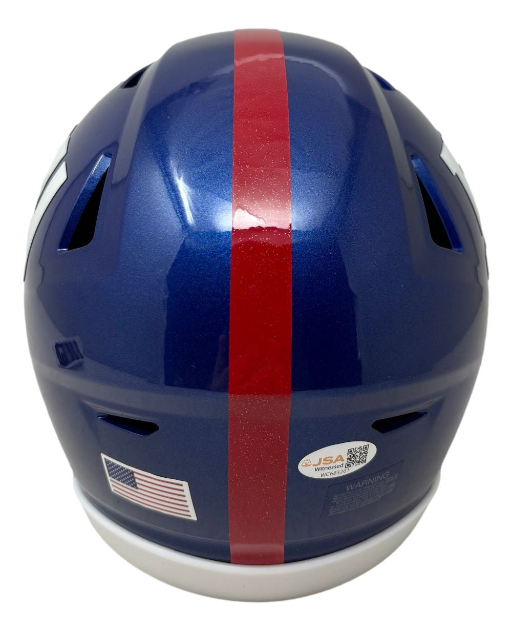 Odell Beckham Signed New York Giants MIDI SpeedFlex Helmet JSA QR