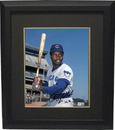 Bill Madlock signed Chicago Cubs 8x10 Photo Framed 75, 76 BC Insc - MLB Hologram