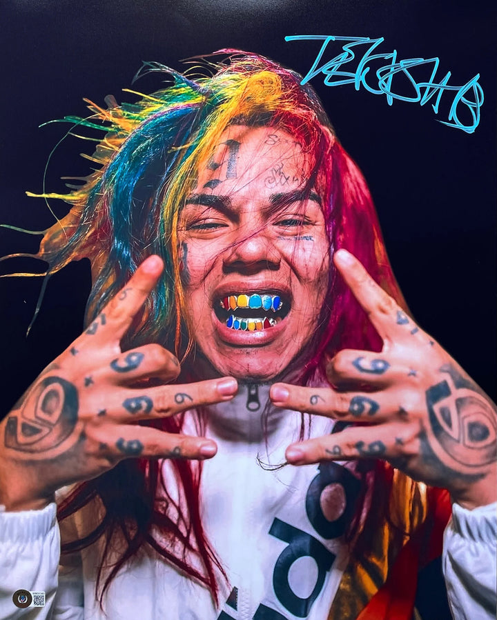 Tekashi 6ix9ine Signed 16x20 Photo BAS