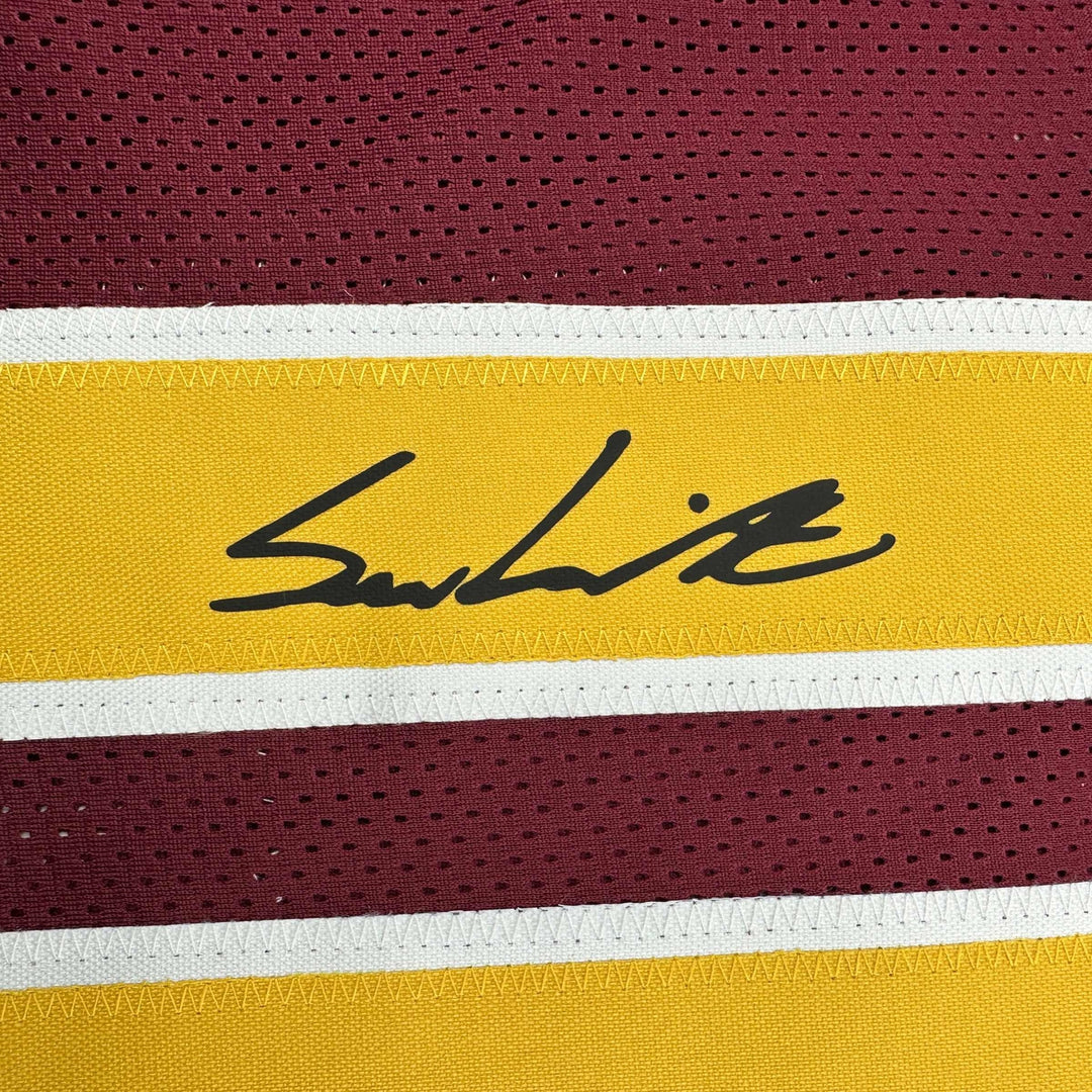 Facsimile Autographed Sam Leavitt Arizona State Red Reprint Jersey Size Men's XL