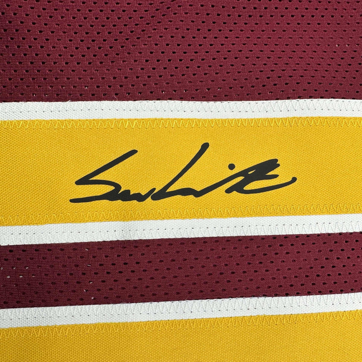 Facsimile Autographed Sam Leavitt Arizona State Red Reprint Jersey Size Men's XL