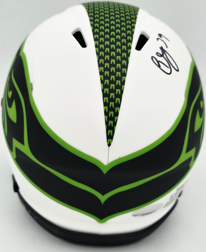 Ty Okada Signed Seahawks Lunar Eclipse Mini Helmet MCS Holo Marks