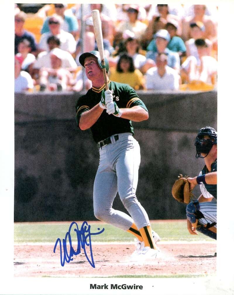 Mark McGwire PSA DNA Coa Signed 8x10 Photo Autograph