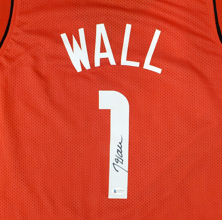 Houston Rockets John Wall Autographed Signed Red Jersey Beckett BAS