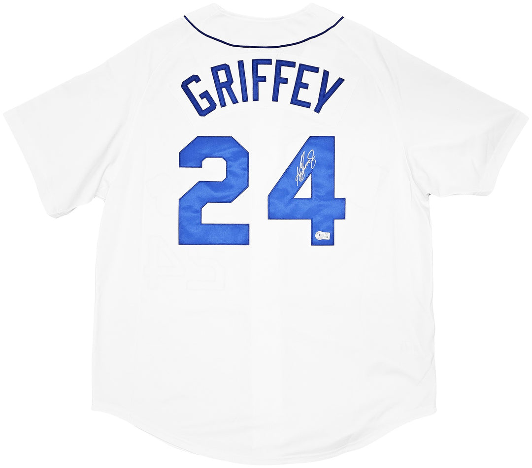 Mariners Ken Griffey Jr. Auto White Mitchell Ness 89 Cooperstown Jersey Beckett