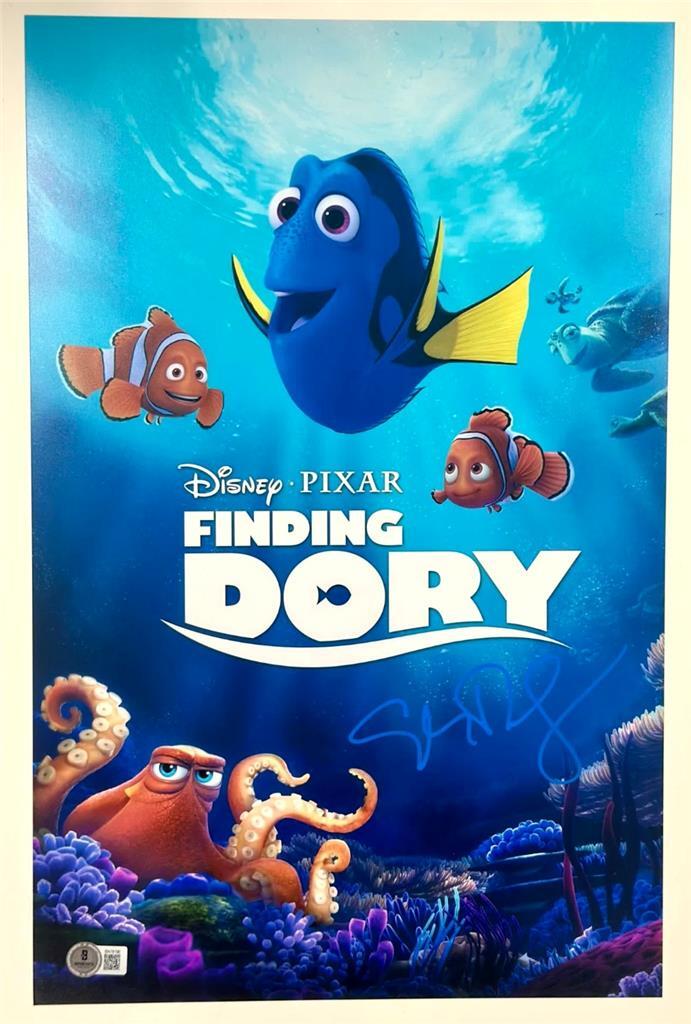 Ellen DeGeneres signed Finding Dory 11x17 Photo Poster autograph ~ Beckett BAS