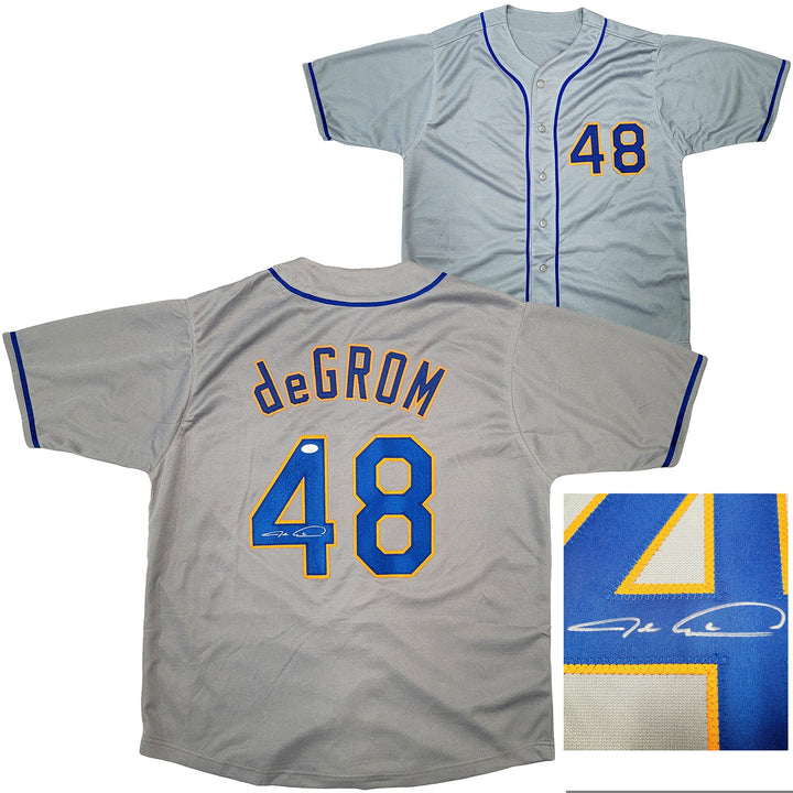 New York Mets Jacob deGrom Autographed Signed Gray Jersey JSA