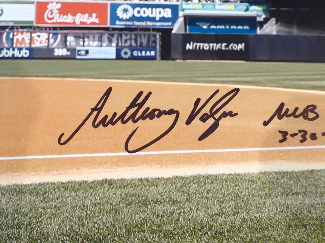 Anthony Volpe Autographed 16x20 Photo Yankees MLB Debut 3-30-23 Fanatics Holo