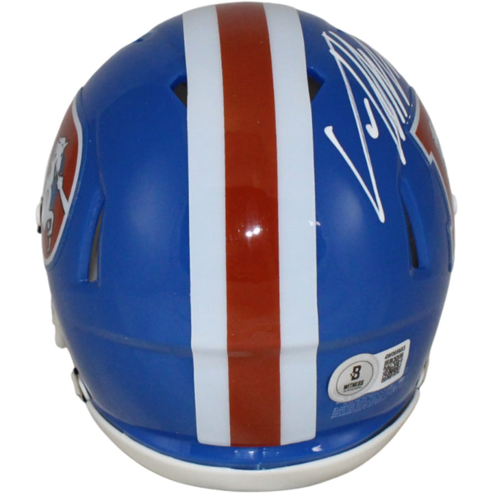 Von Miller Autographed Denver Broncos TB Mini Helmet Beckett Witness 54708
