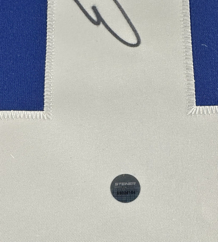 Eli Manning Signed Framed NY Giants Nike Blue Twill Jersey Autograph Steiner COA