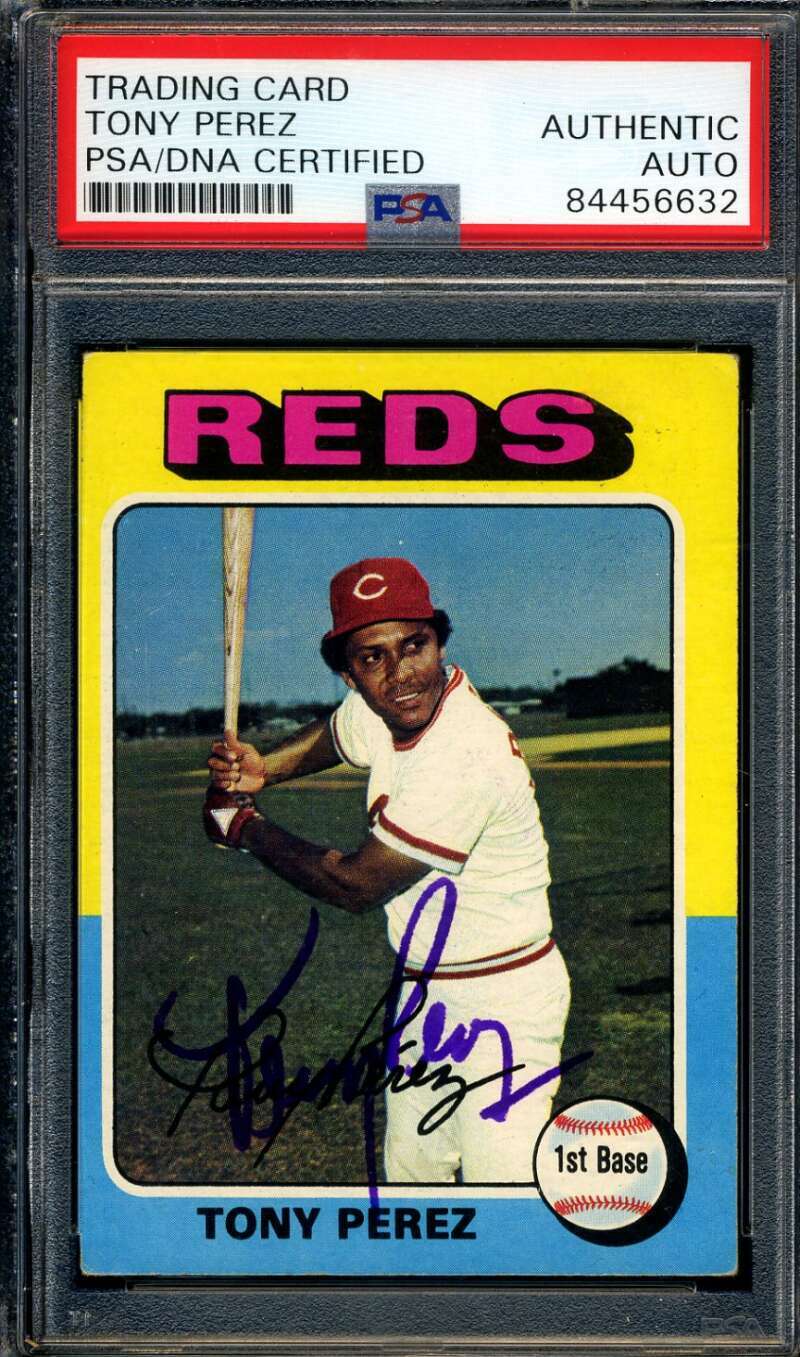 Tony Perez PSA DNA Signed 1975 Topps Autograph