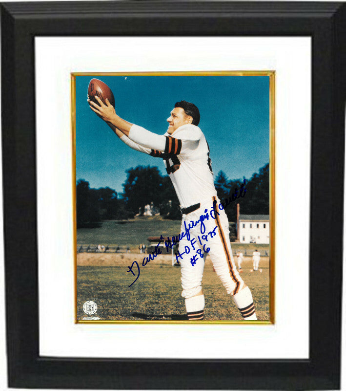 Dante Lavelli signed Cleveland Browns 8x10 Photo Framed Gluefingers/HOF 1975