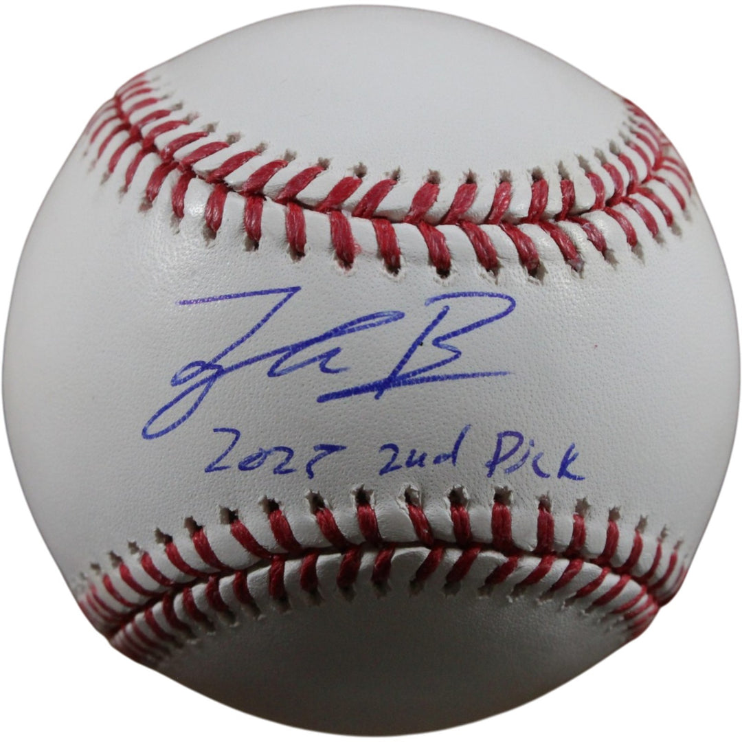 Tyler Bremner Autographed Anaheim Angeles OML Baseball 25 2nd Pick Beckett 56306