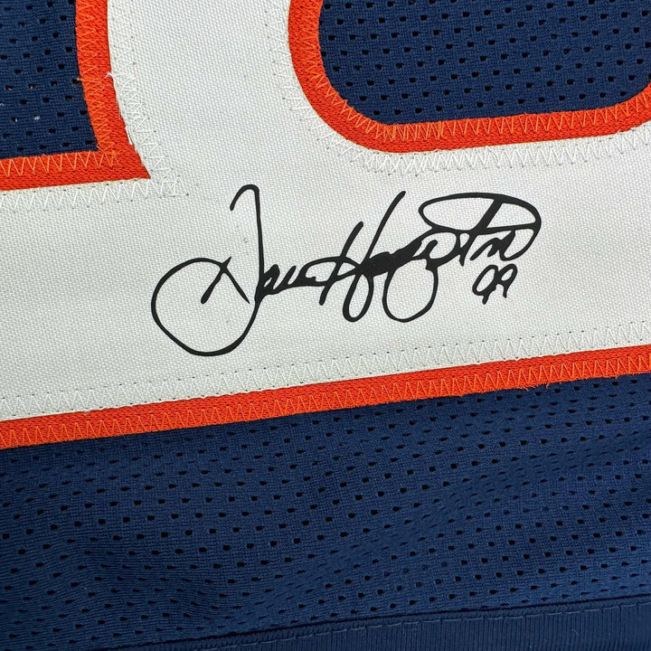 Facsimile Autographed Dan Hampton Chicago Blue Reprint Jersey Size Men's XL