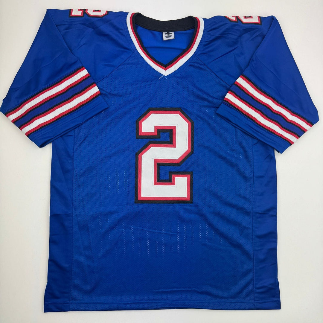 Autographed/Signed D.J. DJ Moore Buffalo Blue Football Jersey PSA/DNA COA