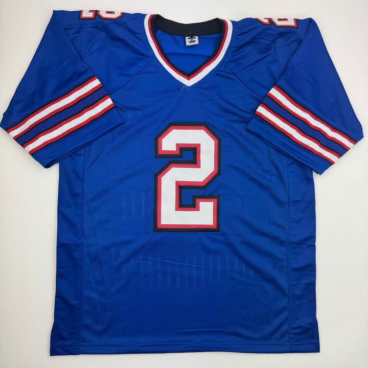 Autographed/Signed D.J. DJ Moore Buffalo Blue Football Jersey PSA/DNA COA