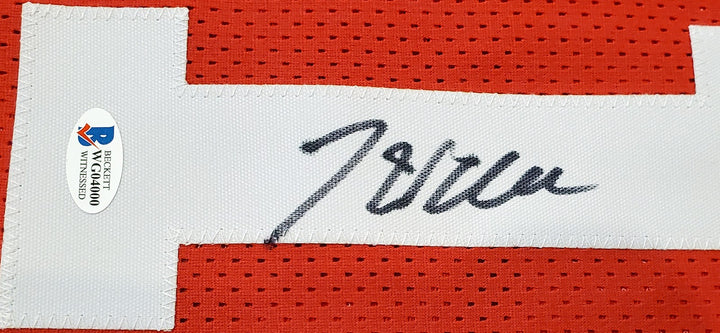 Houston Rockets John Wall Autographed Signed Red Jersey Beckett BAS