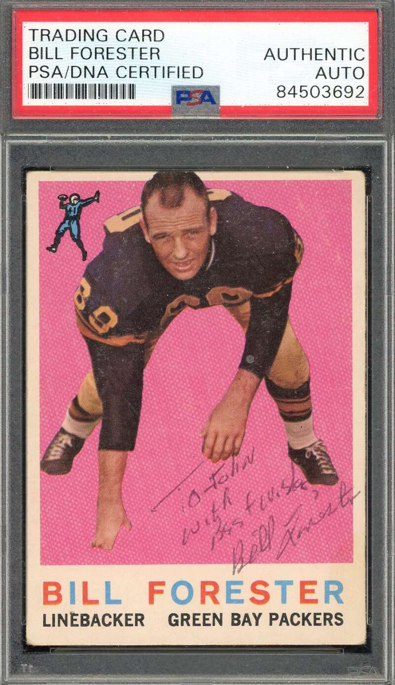 Bill Forester PSA DNA Signed 1959 Topps Autograph