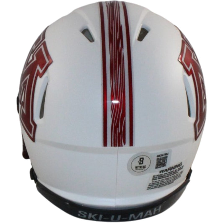 Blake Cashman Autographed Minnesota Gophers Mini Helmet Beckett Witness 56175