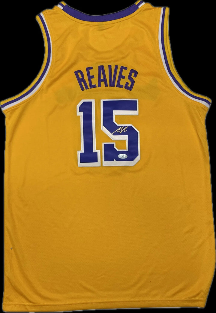 Austin Reaves Signed Jersey PSA Los Angeles Lakers Autographed