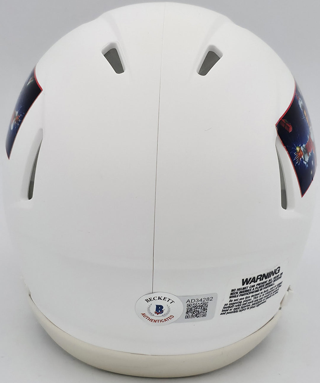 Chevy Chase Signed Christmas Vacation White Speed Mini Helmet Beckett