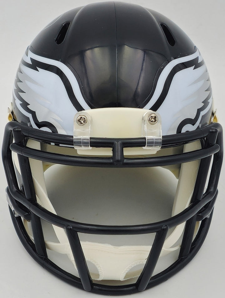Darius Slay Jr. Signed Eagles 2022 Alternate Black Speed Mini Helmet Beckett Wit