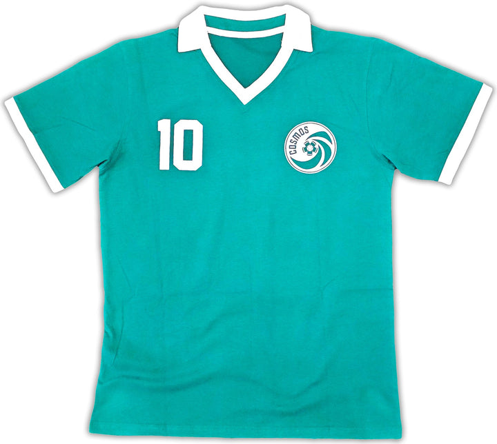 New York Cosmos Pele Autographed Signed Green Jersey Beckett BAS