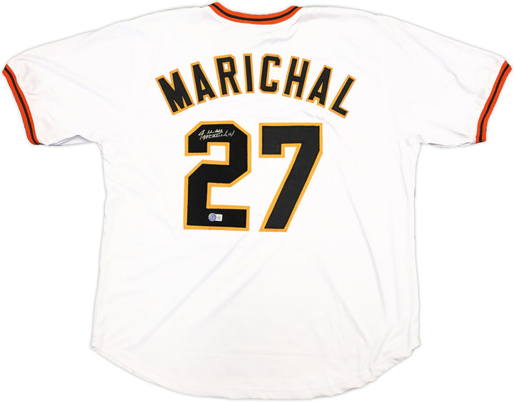 San Francisco Giants Juan Marichal Signed White Baseball Jersey Beckett Wit